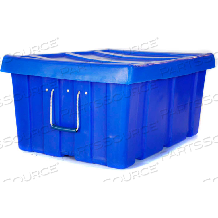 BULK SHIPPING POLY CONTAINER MTL-2 WITH LID 31"L X 22"W X 15"H, RED 