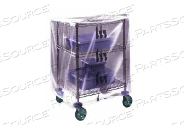 DISPOSABLE CART COVER, CLEAR, 48 MM X 38 MM X 26 MM by Healthmark Industries DISPOSABLE CART COVER, CLEAR, 48 MM X 38 MM X 26 MM by Healthmark Industries