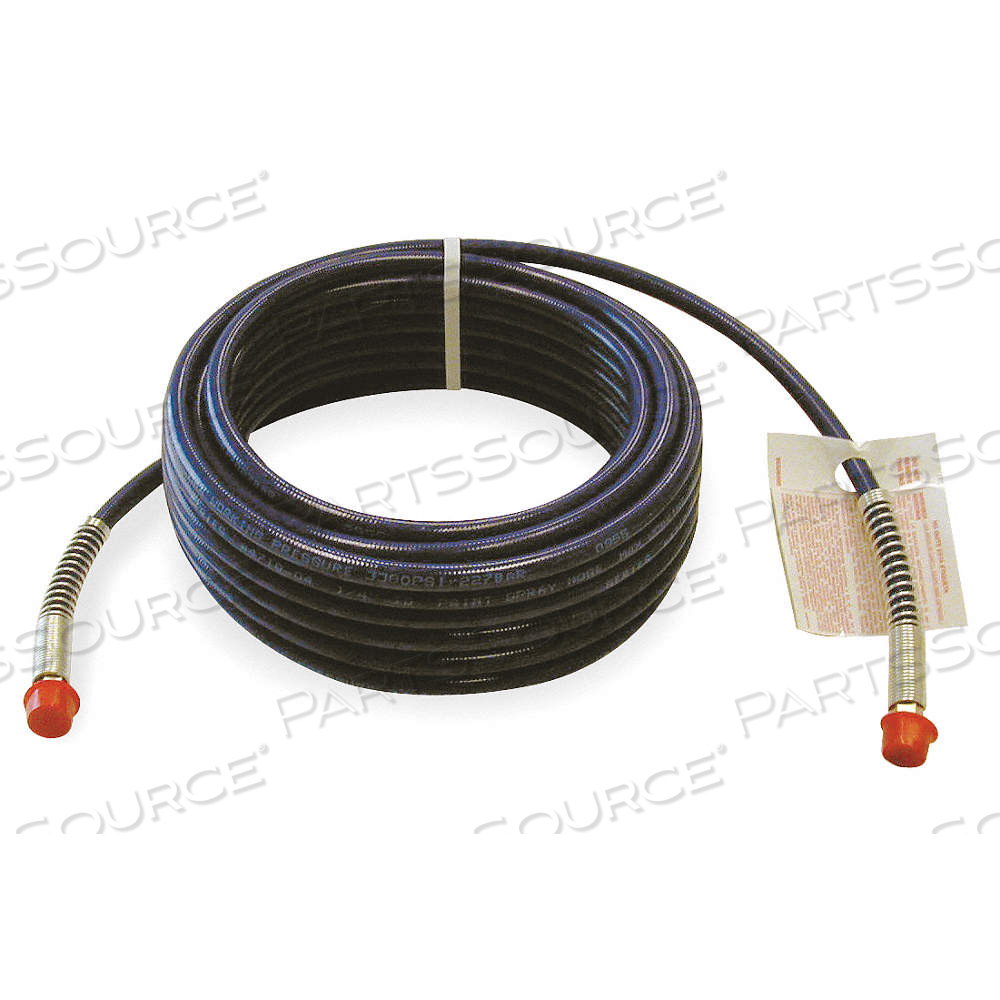 AIRLESS PAINT SPRAY HOSE, 1/4 IN HOSE INSIDE DIA., 25 FT HOSE LG, 3,000 PSI by Approved Vendor