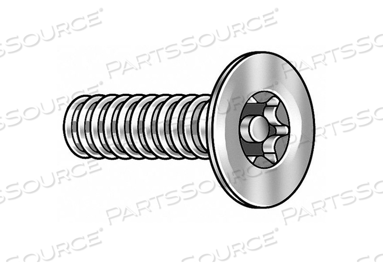 MACH SCREW FLAT 10-24 X 3/4 L PK25 by Tamperproof Screw Company, Inc.