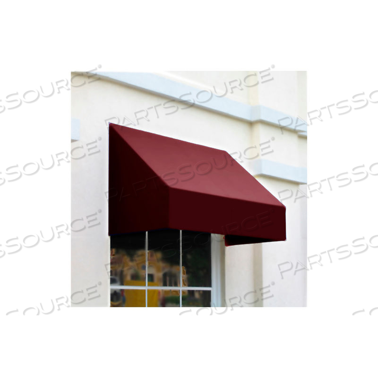 WINDOW/ENTRY AWNING 8' 4-1/2"W X 3'D X 4' 8"H BURGUNDY 