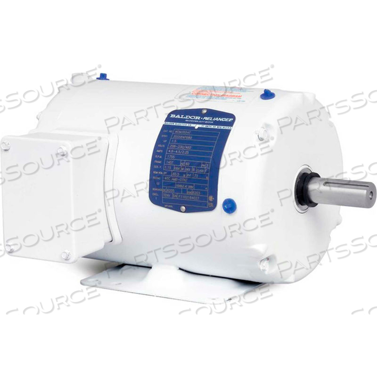 MOTOR, .75HP, 1750RPM, 3PH, 60HZ, 56, 3514M, TENV, F1 by BALDOR MOTOR, .75HP, 1750RPM, 3PH, 60HZ, 56, 3514M, TENV, F1 by BALDOR