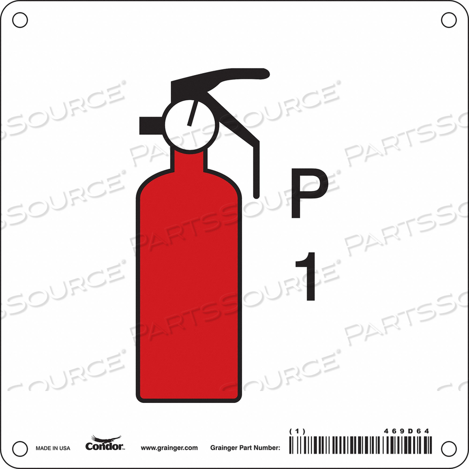 SAFETY SIGN 6 W 6 H 0.055 THICKNESS 