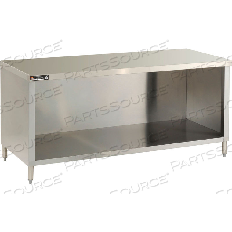 84"W X 30"D ECONOMY FLAT TOP CABINET, ENCLOSED BASE, GALV. 