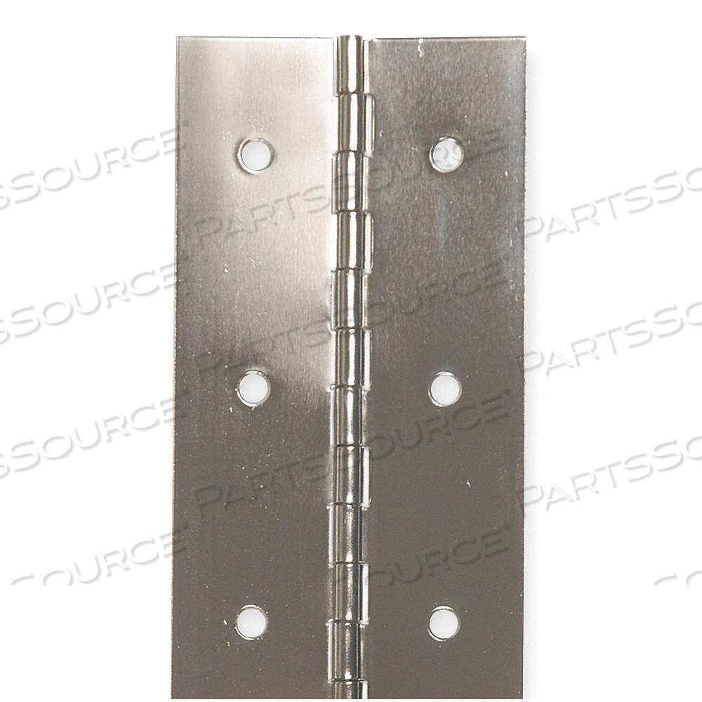 PIANO HINGE, STAINLESS STEEL, 48 IN LEAF HT, 1 1/2 IN LEAF WD by Approved Vendor PIANO HINGE, STAINLESS STEEL, 48 IN LEAF HT, 1 1/2 IN LEAF WD by Approved Vendor