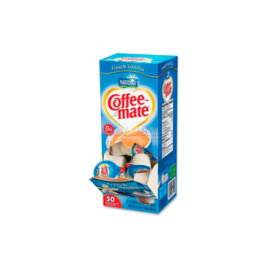 COFFEE-MATE NON-DAIRY LIQUID CREAMER, SINGLES, FRENCH VANILLA, 0.375 OZ., 50/BOX by Nestle