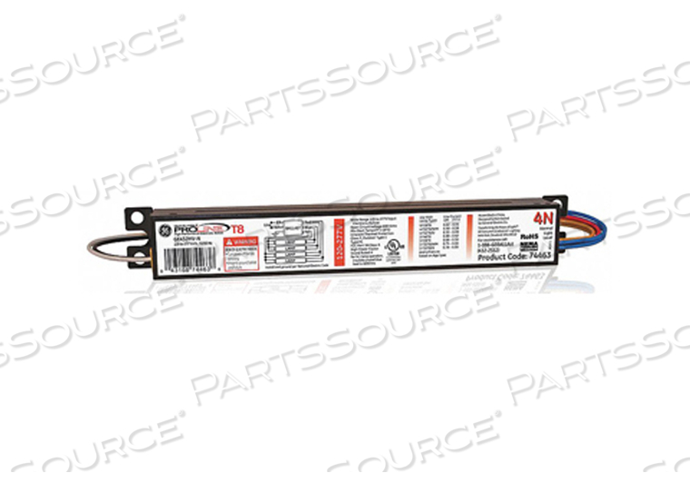 BALLAST, ELECTRONIC, FLUORESCENT, 120-277VAC, 113W, 3/4 LAMPS, T8 by GE Lighting