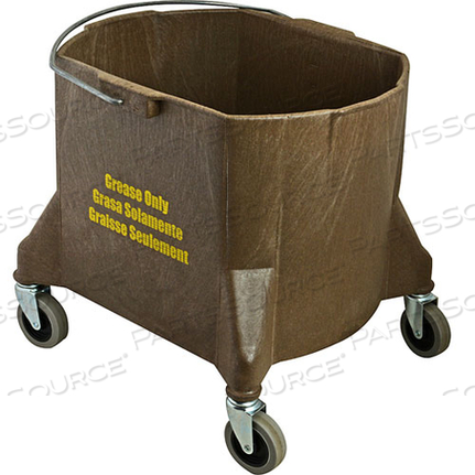 GREASE BUCKET W/ CASTERS by Enterprise Manufacturing Inc
