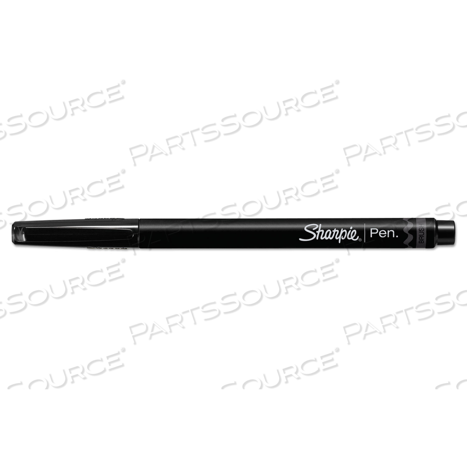 BRUSH TIP PENS, FINE BRUSH TIP, BLACK by Sharpie BRUSH TIP PENS, FINE BRUSH TIP, BLACK by Sharpie