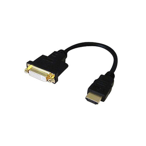 8IN L HDMI (MALE) TO DVI-D (FEMALE) BLACK VIDEO ADAPTER by CDW 8IN L HDMI (MALE) TO DVI-D (FEMALE) BLACK VIDEO ADAPTER by CDW
