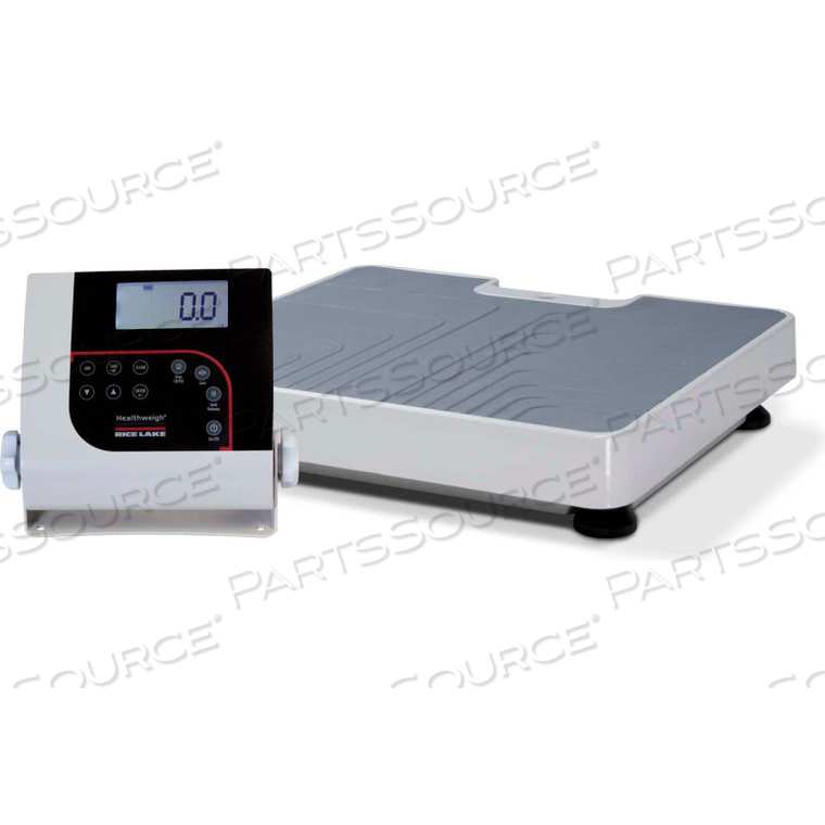 150-10-7BLE DIGITAL FLOOR-LEVEL PHYSICIAN SCALE WITH BLUETOOTH BLE 4.0, 550 LB X 0.2 LB by Rice Lake Weighing Systems