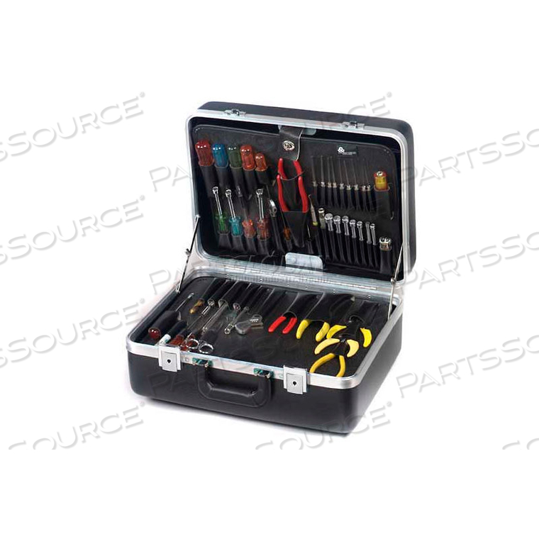 XLST61, 2 POCKET PALLET TOOL CASE, 18-1/2"L X 13-1/2"W X 6-1/2"H, BLACK 