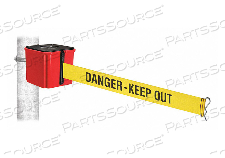 BELT BARRIER YLLW/BLK TEXT BELT 4 H by VISIONTRON Corp.