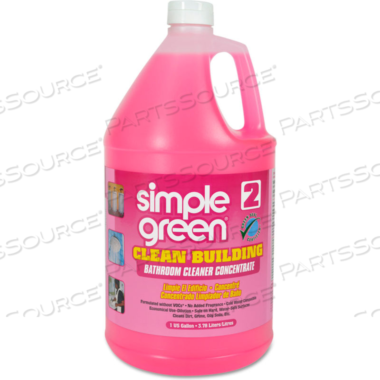 CLEAN BUILDING BATHROOM CLEANER, 1 GALLON BOTTLE, 2/CASE - 11101 by Simple Green CLEAN BUILDING BATHROOM CLEANER, 1 GALLON BOTTLE, 2/CASE - 11101 by Simple Green
