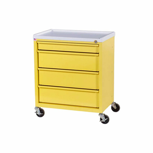 COMPACT ECONOMY TREATMENT CART WITH FOUR DRAWERS, NAVY - ETC-4 by Harloff Company, The COMPACT ECONOMY TREATMENT CART WITH FOUR DRAWERS, NAVY - ETC-4 by Harloff Company, The