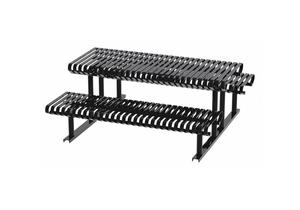 PICNIC TABLE BLACK 71-1/2IN.D 77-1/2IN.W by Graber Manufacturing