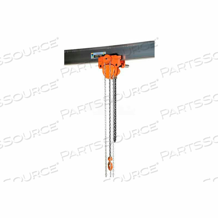 LOW HEADROOM HOIST & TROLLEY COMBO GEARED 6000 LB. CAP. by Vestil Manufacturing Corp.