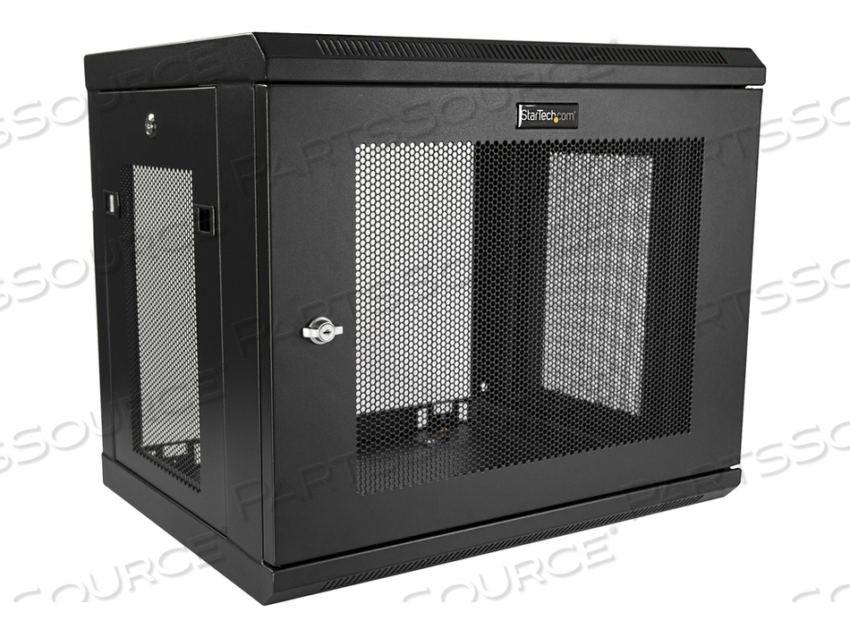 SECURE 9U 19IN WALL MOUNT NETWORK CABINET - ADJUSTABLE DEPTH 6-14.6IN IT/DATA/NE by StarTech.com Ltd.