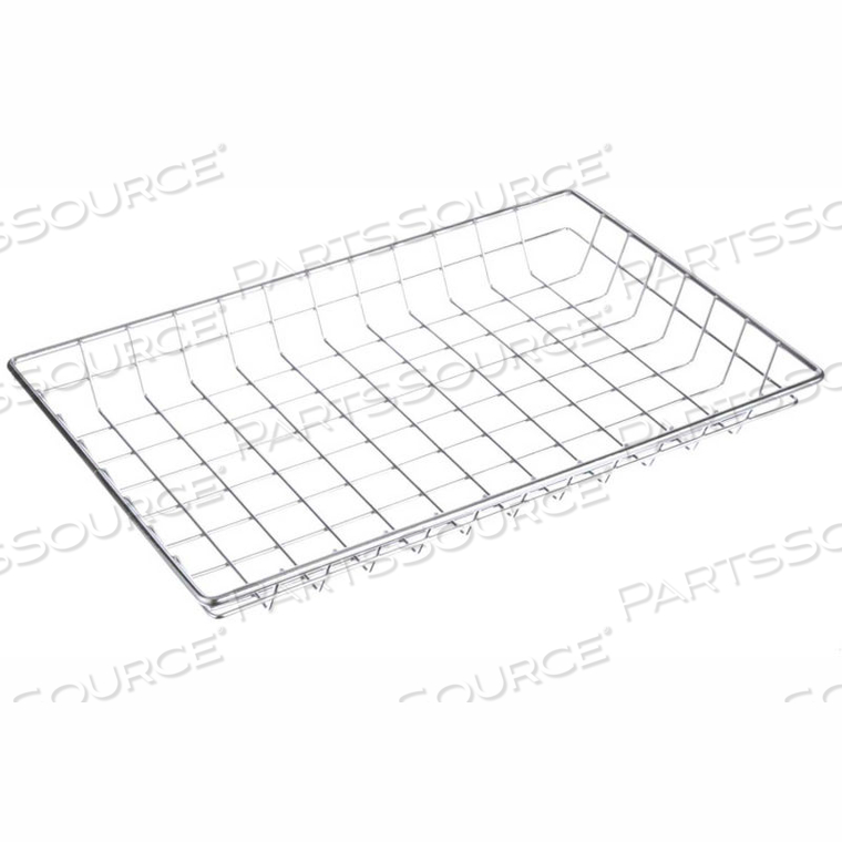 NESTING BASKET CHROME PLATED STEEL - 18"L X 2"W X 12"H PRICE EACH FOR QTY 1-4 by Marlin Steel Wire Products Inc