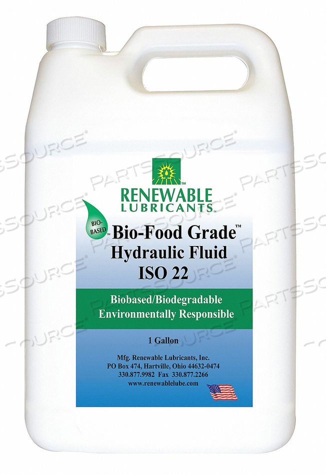FOOD GRADE HYDRAULIC OIL 1 GAL by Renewable Lubricants