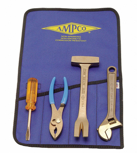 HAZMAT NONSPARKING TOOL SET 4 PC. by Ampco Safety Tools