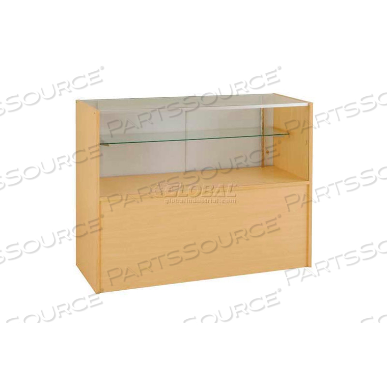 6' HALF VISION SHOW CASE, MAPLE by Amko Displays LLC 6' HALF VISION SHOW CASE, MAPLE by Amko Displays LLC