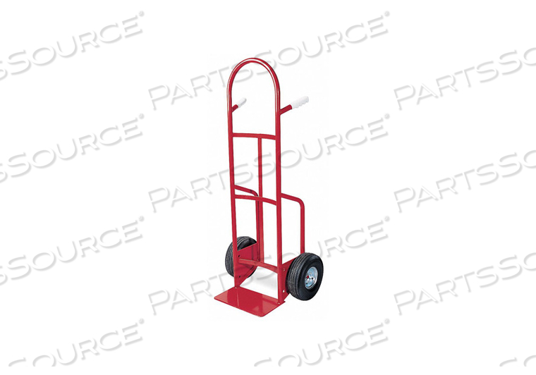 STANDARD STEEL GENERAL PURPOSE HAND TRUCK, LOAD CAPACITY 650 LB, OVERALL DEPTH 17 IN, OVERALL HEIGHT 50 1/2 IN, OVERALL WIDTH 22 IN, NOSE PL by DAYTON ELECTRIC MANUFACTURING CO