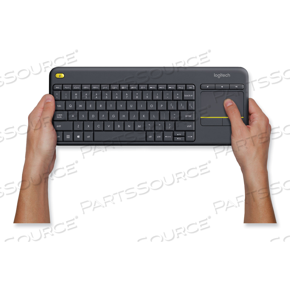 WIRELESS TOUCH KEYBOARD K400 PLUS, BLACK by Logitech