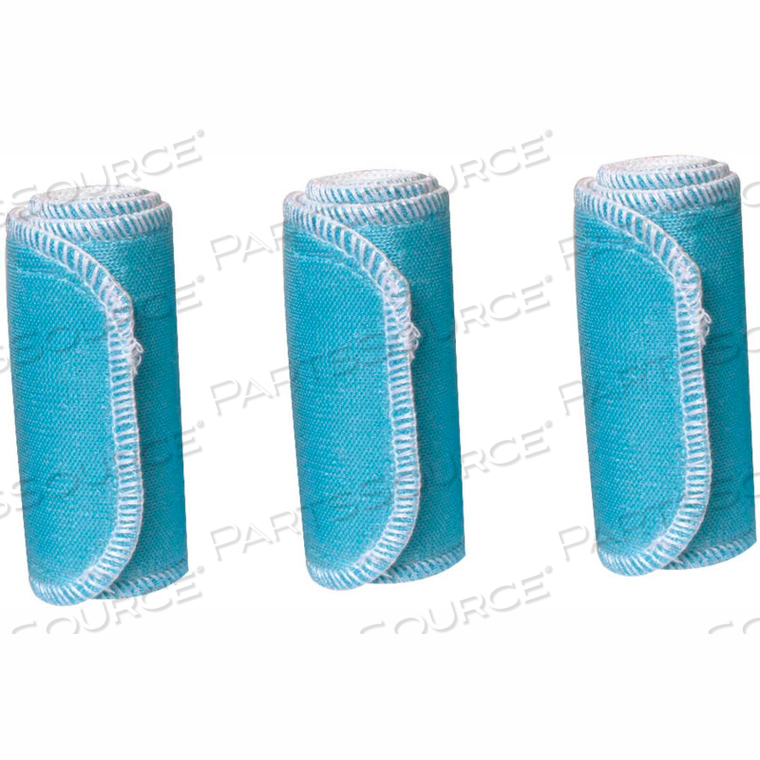 NYLATEX WRAPS, 4" X 18", BLUE, PACKAGE OF 3 by Fabrication Enterprises