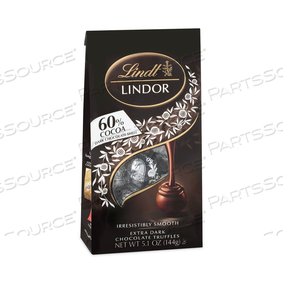 LINDOR EXTRA DARK CHOCOLATE TRUFFLES, 5.1 OZ BAG, 3 COUNT 