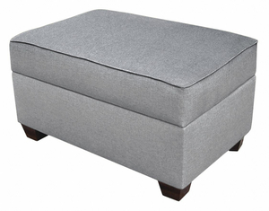 STORAGE OTTOMAN 24 WX18 H GRY UPHOLSTERY by Duobed