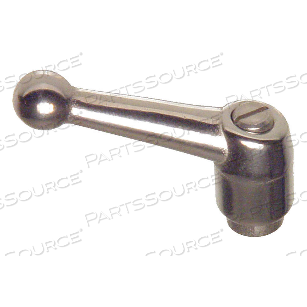 ADJUSTABLE HANDLE, SS, 5/16 IN HOLE DIA by Approved Vendor