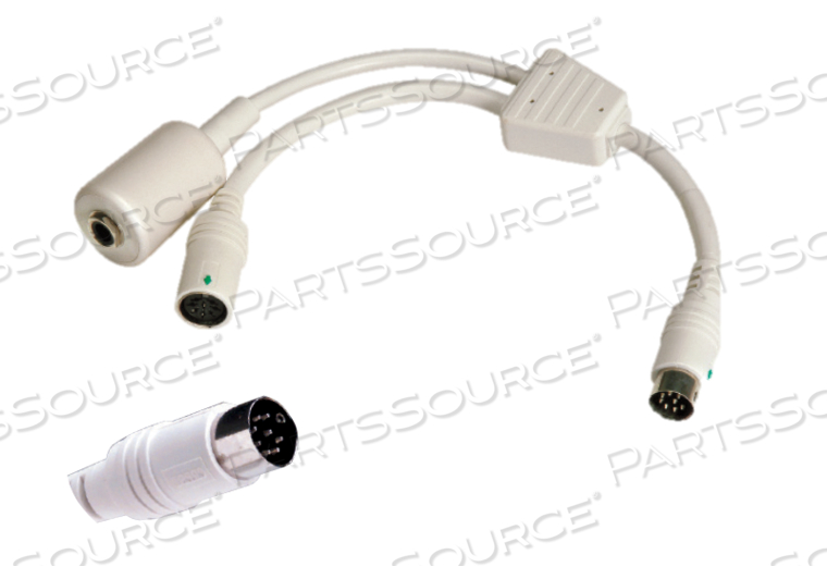 TYPE Y2 ADAPTER, 8 PIN DIN PLUG, WHITE by Crest Healthcare TYPE Y2 ADAPTER, 8 PIN DIN PLUG, WHITE by Crest Healthcare