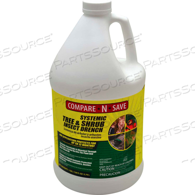 COMPARE-N-SAVE SYSTEMIC TREE & SHRUB INSECTICIDE DRENCH, 1 GALLON BOTTLE 