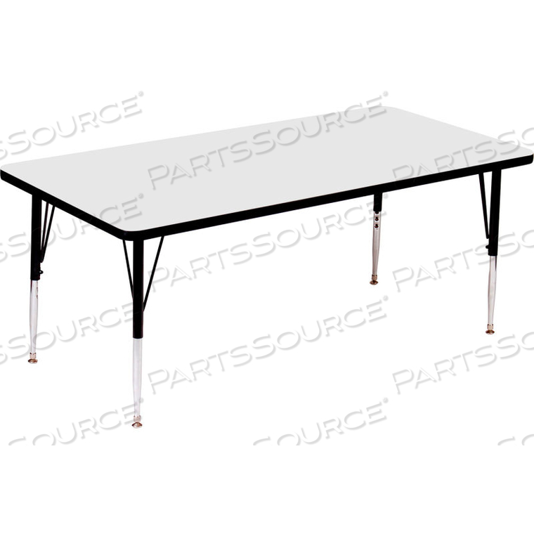 ACTIVITY TABLES, 72"L X 30"W, STANDARD HEIGHT, RECTANGULAR - WHITE 