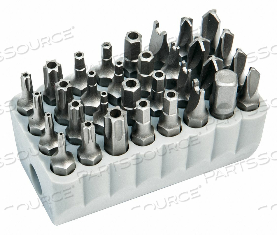 SCREWDRIVER BIT SET 33 PIECES 1/4 SHANK by Klein Tools