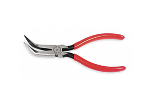 BENT NEEDLE NOSE PLIER 6-5/16 L SERRATED by Proto