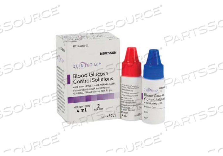 QUINTET AC® GLUCOSE CONTROL SOLUTION, 4 ML by McKesson QUINTET AC® GLUCOSE CONTROL SOLUTION, 4 ML by McKesson
