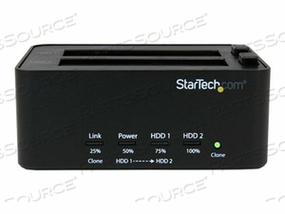 USB 3.0 SATA 2.5 / 3.5IN HDD/SSD DUPLICATOR DOCKING STATION - HARD DRIVE DUPLICATOR - 2 BAYS ( SATA-300 ) by StarTech.com Ltd.