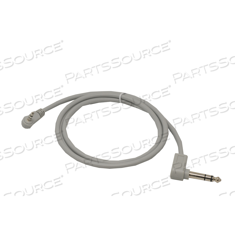HARDWIRED JUMPER CABLE, RIGHT ANGLE 1/8" 3-CONDUCTOR PLUG TO 1/4" 3-CONDUCTOR PLUG by Crest Healthcare HARDWIRED JUMPER CABLE, RIGHT ANGLE 1/8" 3-CONDUCTOR PLUG TO 1/4" 3-CONDUCTOR PLUG by Crest Healthcare