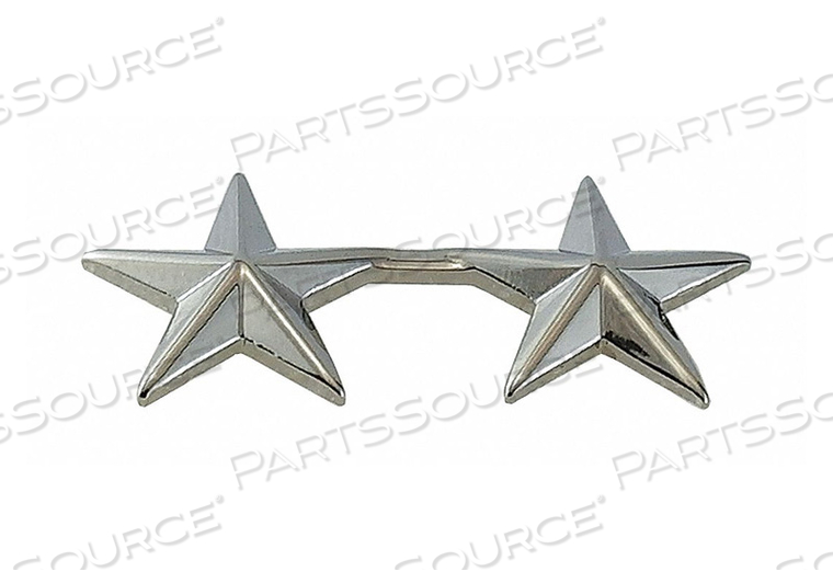 METAL RNKINSIGNIA TWO 5/8 STARS NCKL PR by Heros Pride METAL RNKINSIGNIA TWO 5/8 STARS NCKL PR by Heros Pride