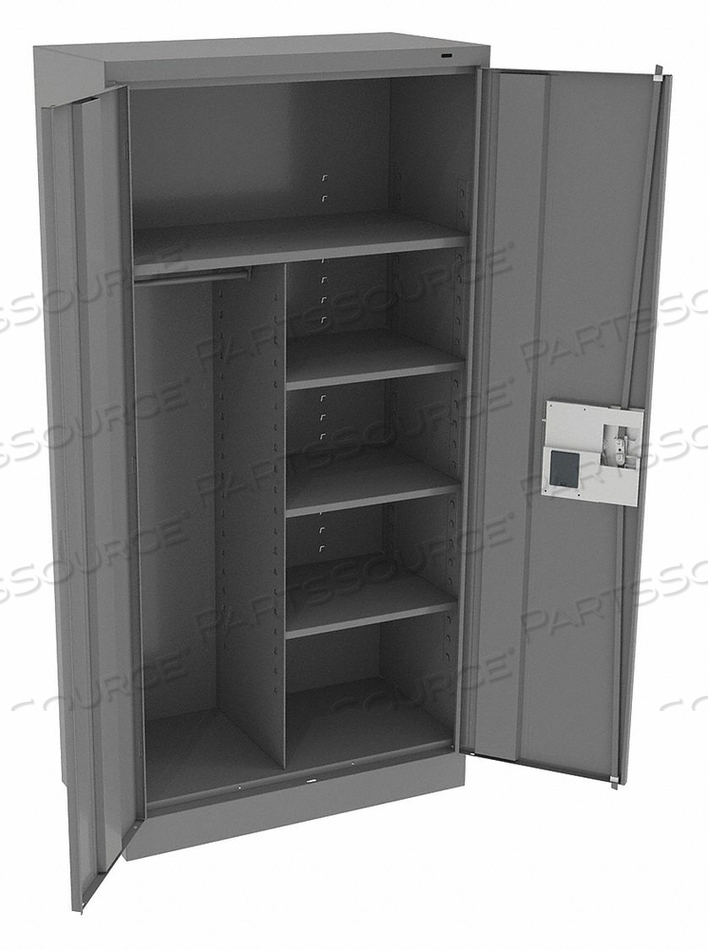 COMBO WARDROBE CAB 72 H 36 W MEDIUM GRAY by Tennsco Corp. COMBO WARDROBE CAB 72 H 36 W MEDIUM GRAY by Tennsco Corp.