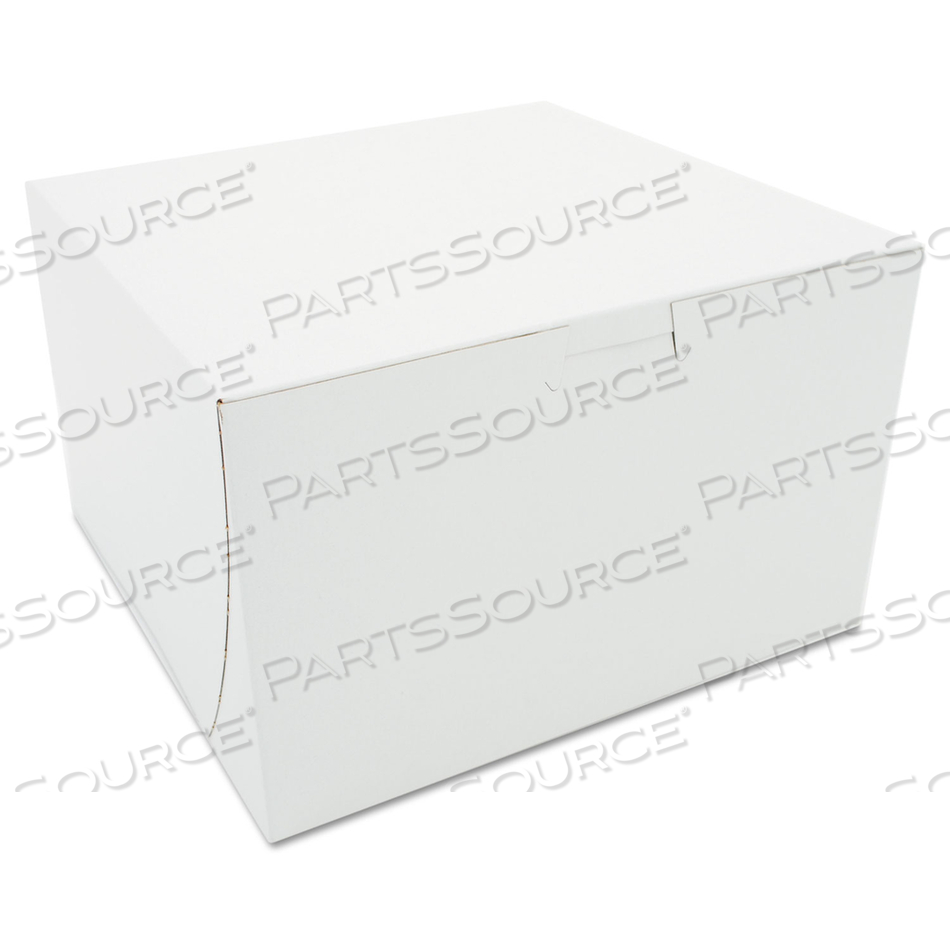 WHITE ONE-PIECE NON-WINDOW BAKERY BOXES, 8 X 8 X 5, WHITE, PAPER by SCT WHITE ONE-PIECE NON-WINDOW BAKERY BOXES, 8 X 8 X 5, WHITE, PAPER by SCT