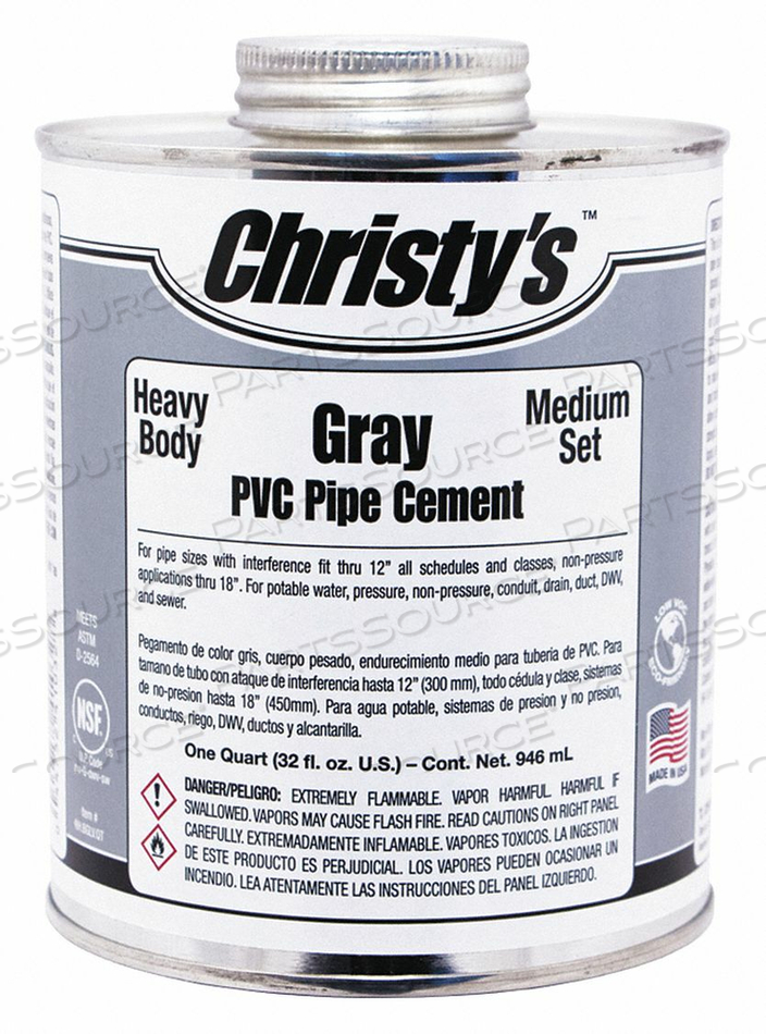 PIPE CEMENT GRAY 32 OZ. by Christy's