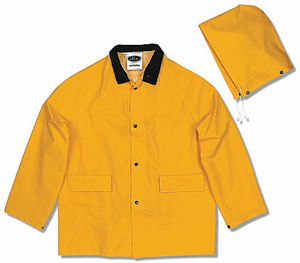 RAIN SUIT W/JACKET/BIB UNRATED YELLOW L by MIK