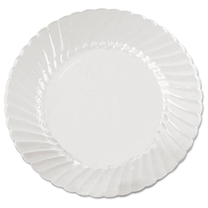 CLASSICWARE PLATES, PLASTIC, 9" DIA, CLEAR, 18/BAG, 10 BAGS/CARTON by WNA