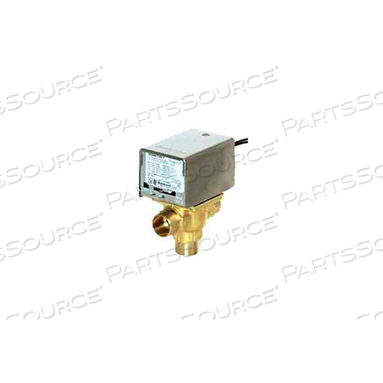 24V ZONE VALVE 3/4" SWEAT 3 WAY DIVERTING WITH 18" LEAD WIRES 7.0 CV by Honeywell 24V ZONE VALVE 3/4" SWEAT 3 WAY DIVERTING WITH 18" LEAD WIRES 7.0 CV by Honeywell