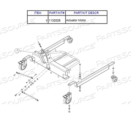 ACTUATOR MOTOR FOR LIFT RPL450-2 by Invacare Corporation