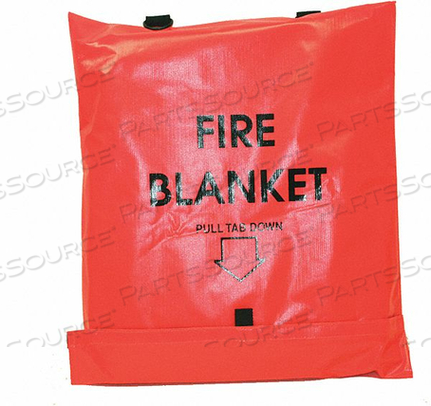 BRIGHT ORANGE FIRE BLANKET WITH BAG, 84"L X 62"W by First Voice BRIGHT ORANGE FIRE BLANKET WITH BAG, 84"L X 62"W by First Voice