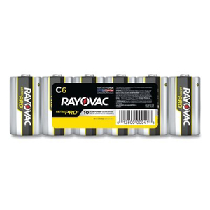 ULTRA PRO ALKALINE BATTERY, 1.5V, C, SHRINK PACK, 6/PK by Rayovac